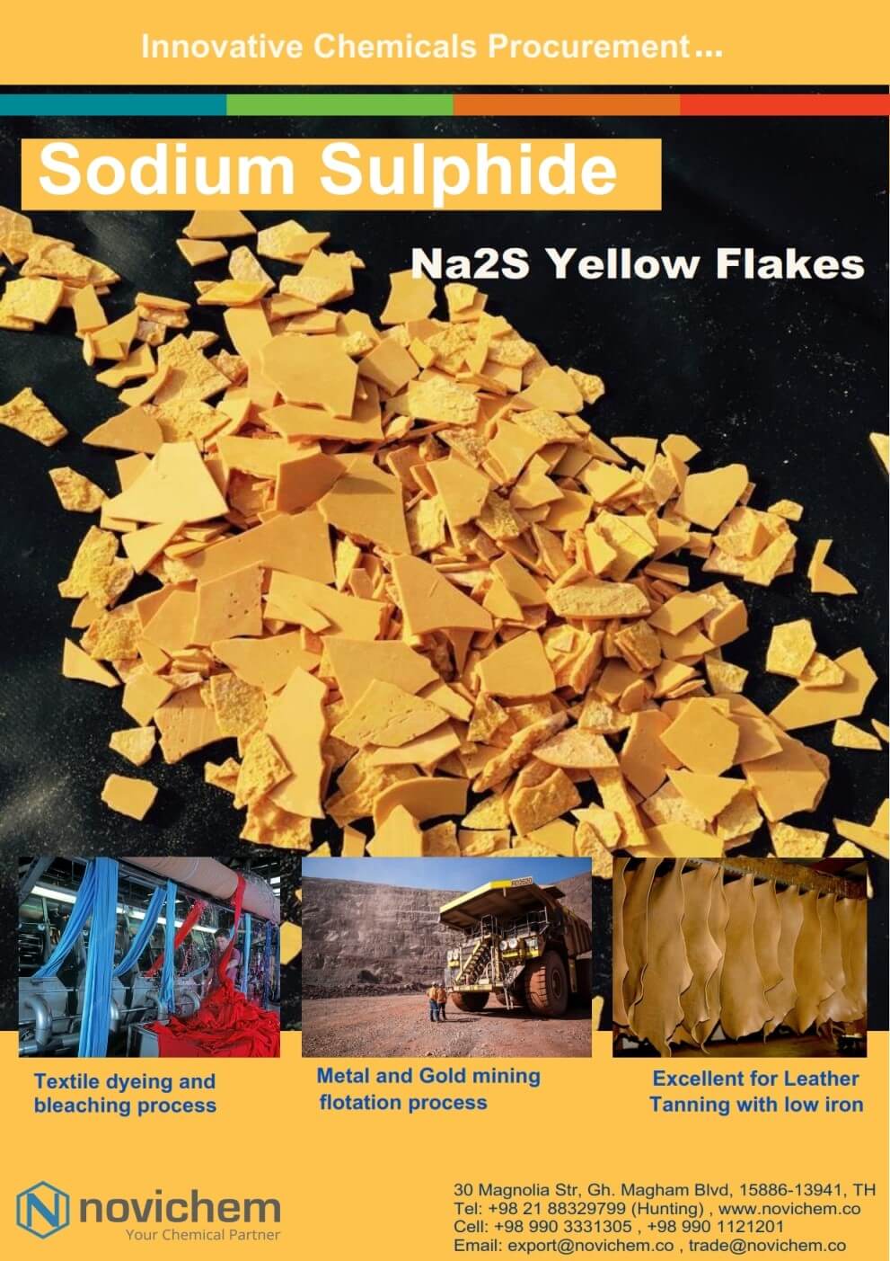 Sodium Sulphide (Yellow flakes) Sodium Sulphide (Yellow flakes)